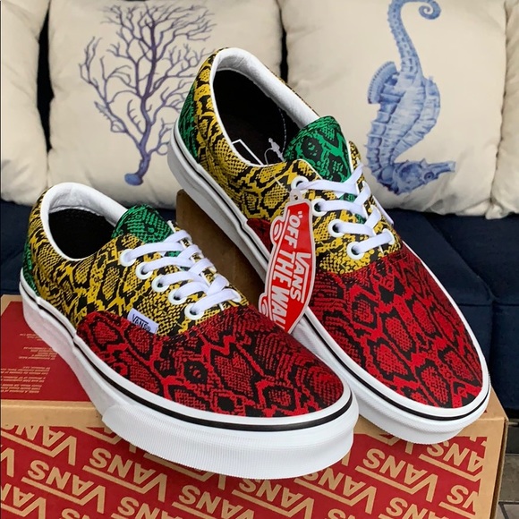 VANS ERA MULTI PYTHON Rasta/TrWht WMNS - Picture 4 of 16